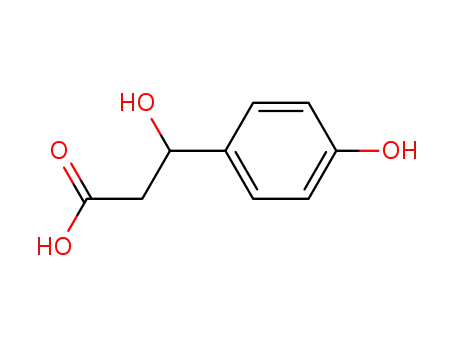 Molecular Structure of 69098-04-0 (3-Hydroxy-3-(4-hydroxyphenyl)propanoic acid)