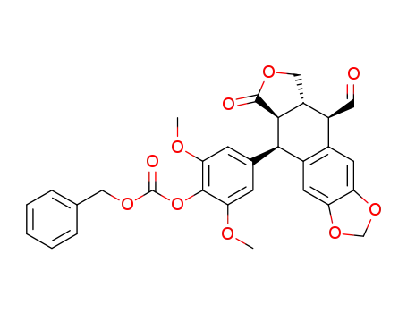 4'-O-benzyloxycarbonyl-4'-O-demethyl-4-deoxy-4-formyl-podophyllotoxin