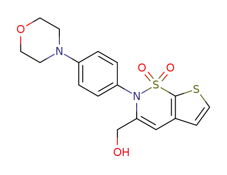 [2-(4-morpholin-4-yl-phenyl)-1,1-dioxo-1,2-dihydro-1λ<sup>6</sup>-thieno[3,2-<i>e</i>][1,2]thiazin-3-yl]-methanol