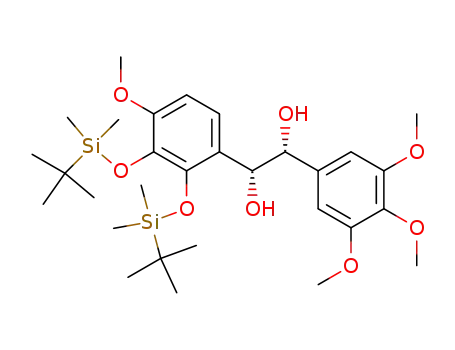 (1R,2R)-1,2-dihydroxy-1-[2',3'-di(tert-butyldimethylsilyloxy)-4'-methoxyphenyl]-2-(3'',4'',5''-trimethoxyphenyl)ethane