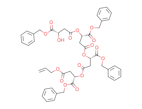 (S)-2-Hydroxy-succinic acid 4-{(S)-2-[(S)-2-((S)-2-allyloxycarbonyl-1-benzyloxycarbonyl-ethoxycarbonyl)-1-benzyloxycarbonyl-ethoxycarbonyl]-1-benzyloxycarbonyl-ethyl} ester 1-benzyl ester
