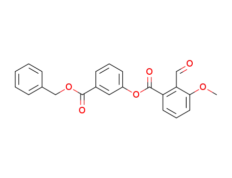 2-Formyl-3-methoxy-benzoic acid 3-benzyloxycarbonyl-phenyl ester