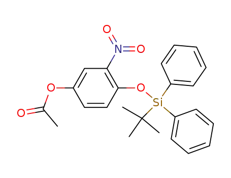 Phenol, 4-[[(1,1-dimethylethyl)diphenylsilyl]oxy]-3-nitro-, acetate (ester)