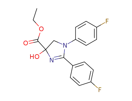 ethyl 1,2-bis(4-fluorophenyl)-4-hydroxy-4,5-dihydro-1H-imidazole-4-carboxylate