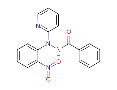 Molecular Structure of 1515830-15-5 (N′-(2-nitrophenyl)-N′-(pyrid-2-yl)benzohydrazide)