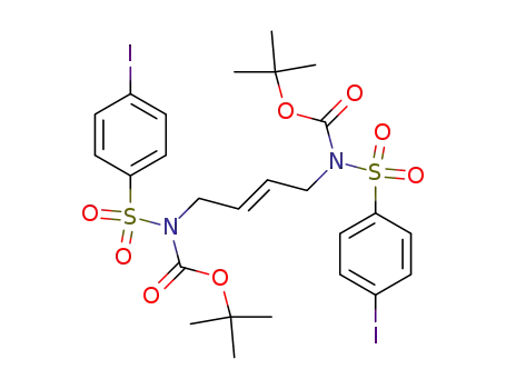 (E)-N,N'-bis(tert-butyloxycarbonyl)-N,N'-bis[(4-iodophenyl)sulfonyl]-2-butene-1,4-diamine