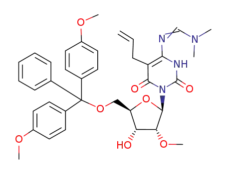 5-Allyl-5'-O-(4,4'-dimethoxytriphenylmethyl)-4-N-dimethylformamidine-2'-O-methyl-6-oxocytidine
