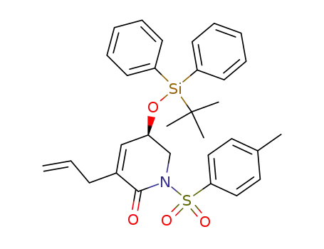 3-allyl-5-(<i>tert</i>-butyl-diphenyl-silanyloxy)-1-(toluene-4-sulfonyl)-5,6-dihydro-1<i>H</i>-pyridin-2-one