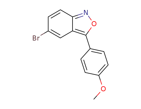 Molecular Structure of 728-21-2 (5-Bromo-3-(4-methoxyphenyl)-2,1-benzisoxazole)