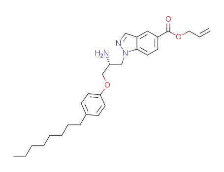 (R)-allyl 1-[2-amino-3-(4-octylphenoxy)propyl]indazole-5-carboxylate