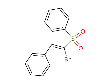 Molecular Structure of 65210-94-8 (Benzene, [(1-bromo-2-phenylethenyl)sulfonyl]-, (Z)-)