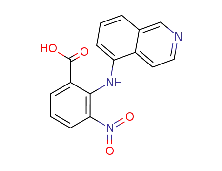 Benzoic acid, 2-(5-isoquinolinylamino)-3-nitro-