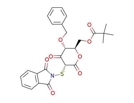 2,2-Dimethyl-propionic acid (2R,3R,5R)-3-benzyloxy-5-(1,3-dioxo-1,3-dihydro-isoindol-2-ylsulfanyl)-4,6-dioxo-tetrahydro-pyran-2-ylmethyl ester