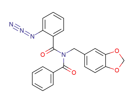<i>N</i>-(2-azido-benzoyl)-<i>N</i>-benzo[1,3]dioxol-5-ylmethyl-benzamide