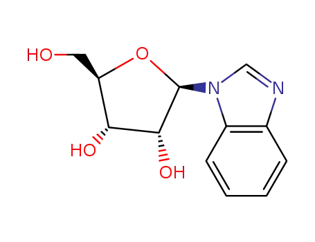 Molecular Structure of 728-01-8 (1-(beta-D-Ribofuranosyl)benzimidazole)