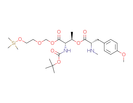 (2S,3R)-2-tert-Butoxycarbonylamino-3-[(S)-3-(4-methoxy-phenyl)-2-methylamino-propionyloxy]-butyric acid 2-trimethylsilanyloxy-ethoxymethyl ester