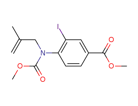 methyl 3-iodo-4-[(N-methoxycarbonyl,N-(2-methyl-2-propenyl))amino]benzoate