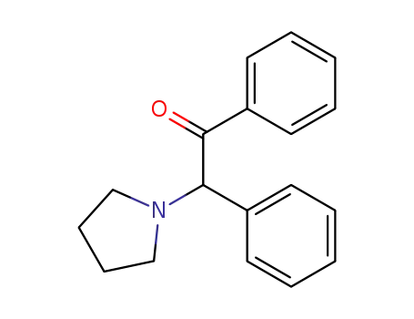 Molecular Structure of 22311-88-2 (α-phenyl-α-pyrrolidinoacetophenone)
