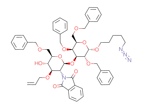 5-azidopentyl (3-O-allyl-6-O-benzyl-2-deoxy-2-phthalimido-β-D-glucopyranosyl)-(1->3)-2,4,6-tri-O-benzyl-α-D-galactopyranoside