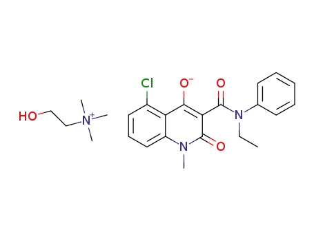 Molecular Structure of 1609005-03-9 (laquinimod choline hydroxide salt)