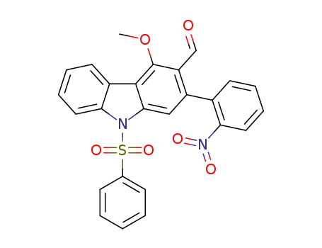 4-methoxy-2-(2-nitrophenyl)-9-(phenylsulfonyl)-9H-carbazole-3-carbaldehyde