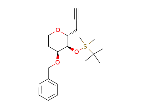 ((2R,3R,4S)-4-Benzyloxy-2-prop-2-ynyl-tetrahydro-pyran-3-yloxy)-tert-butyl-dimethyl-silane