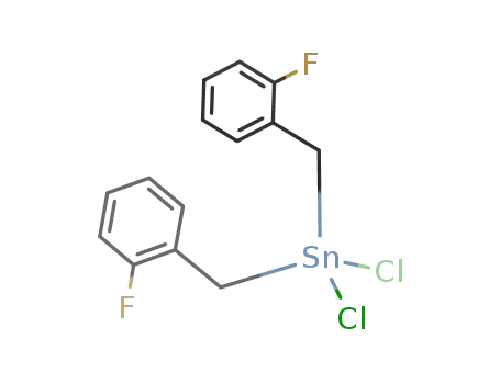 Molecular Structure of 753459-18-6 (Stannane, dichlorobis[(2-fluorophenyl)methyl]-)