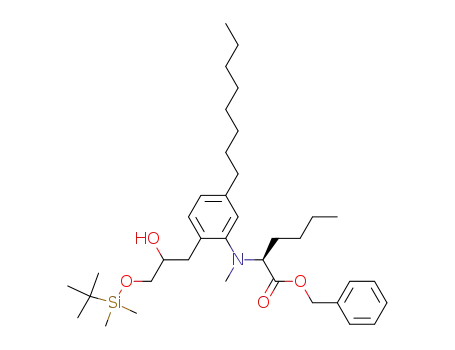 2-({2-[3-(<i>tert</i>-butyl-dimethyl-silanyloxy)-2-hydroxy-propyl]-5-octyl-phenyl}-methyl-amino)-hexanoic acid benzyl ester