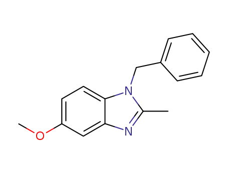 Molecular Structure of 111055-39-1 (1-Benzyl-5-methoxy-2-methyl-1H-benzimidazole)