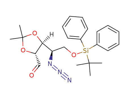(4R,5S)-5-[(R)-1-Azido-2-(tert-butyl-diphenyl-silanyloxy)-ethyl]-2,2-dimethyl-[1,3]dioxolane-4-carbaldehyde