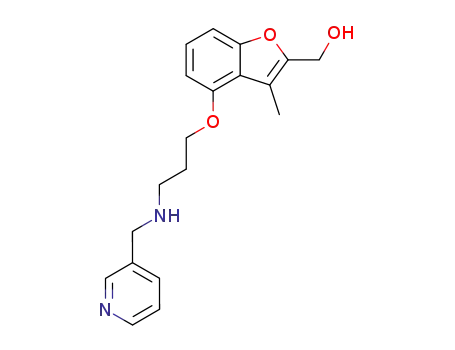 2-Benzofuranmethanol,
3-methyl-4-[3-[(3-pyridinylmethyl)amino]propoxy]-
