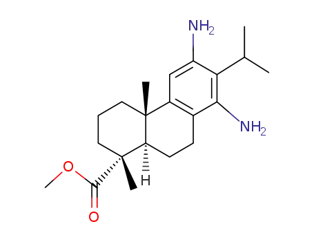 Molecular Structure of 35963-78-1 (12,14-diaminodehydroabietic acid methyl ester)