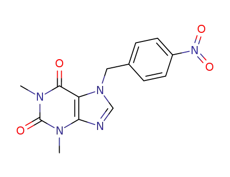 Molecular Structure of 7278-47-9 (1,3-dimethyl-7-(4-nitrobenzyl)xanthine)