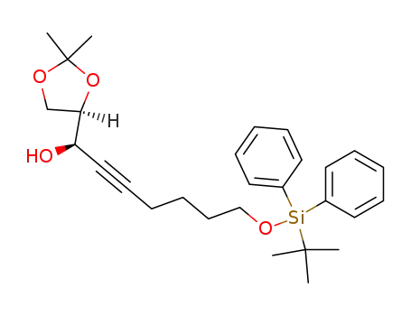 (R)-7-(tert-Butyl-diphenyl-silanyloxy)-1-((R)-2,2-dimethyl-[1,3]dioxolan-4-yl)-hept-2-yn-1-ol