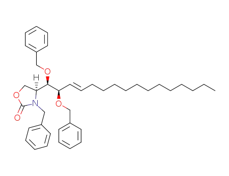 (4S)-3-benzyl-4-[(1'R,2'R,3'E)-1',2'-bis(benzyloxy)hexadec-3'-en-1'-yl]oxazolidin-2-one