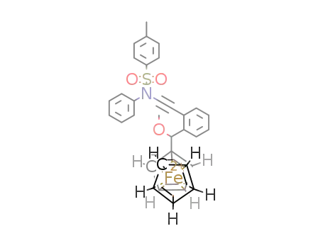 N-((2-(methoxy(ferrocene)methyl)phenyl)ethynyl)-4-methyl-N-phenylbenzenesulfonamide