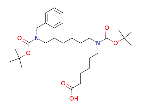 N-(N'-benzyl-N'-tert-butoxycarbonyl-6-aminohexyl)-N-tert-butoxycarbonyl-6-aminohexanoic acid