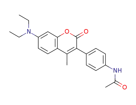 3-(4-acetamidophenyl)-7-diethylamino-4-methyl-2H-chromen-2-one