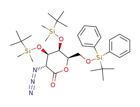 2-azido-3,4-di-O-(tert-butyldimethylsilyl)-6-O-(tert-butyldiphenylsilyl)-2-deoxy-D-galactono-1,5-lactone