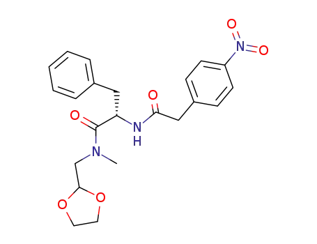 N<sup>α</sup>-(4-nitrophenylacetyl)phenylalanine N-(1,3-dioxolan-2-ylmethyl)-N-methylamide