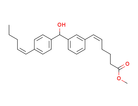 (Z)-6-(3-{Hydroxy-[((Z)-4-pent-1-enyl)-phenyl]-methyl}-phenyl)-hex-5-enoic acid methyl ester