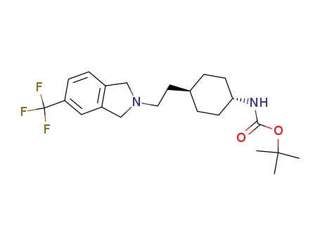 {4-[2-(5-trifluoromethyl-1,3-dihydro-isoindol-2-yl)-ethyl]-cyclohexyl}-carbamic acid <i>tert</i>-butyl ester
