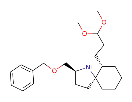 2-benzyloxymethyl-6-(3,3-dimethoxypropyl)-1-azaspiro[4.5]decane