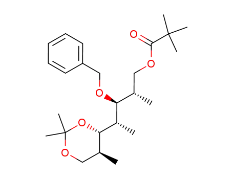 2,2-Dimethyl-propionic acid (2S,3S,4S)-3-benzyloxy-2-methyl-4-((4S,5S)-2,2,5-trimethyl-[1,3]dioxan-4-yl)-pentyl ester