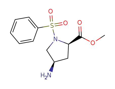 (2R,4R)-4-Amino-1-benzenesulfonyl-pyrrolidine-2-carboxylic acid methyl ester
