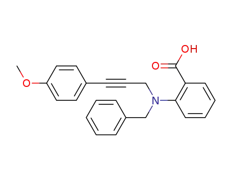 2-{N-Benzyl-N-[3'-(p-methoxyphenyl)prop-2'-ynyl]amino}benzoic acid
