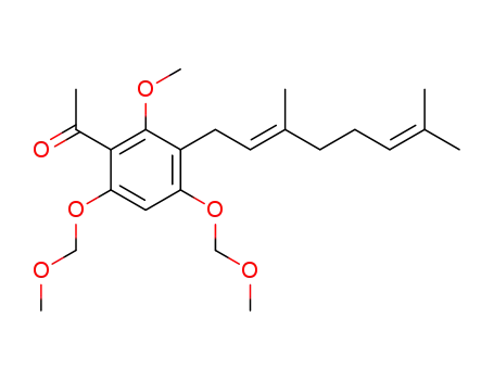 4,6-Bis[(methoxy)methoxy]-2-methoxy-3-(1'-geranyl)acetophenone