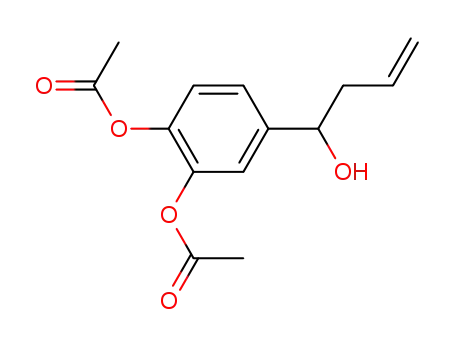 (+/-)-1-(3',4'-diacetoxyphenyl)but-3-en-1-ol