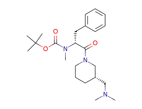 N-[(1R)-1-benzyl-2-((3S)-3-(dimethylaminomethyl)piperidin-1-yl)-2-oxoethyl]-N-methylcarbamic acid tert-butyl ester