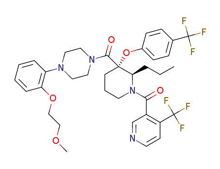 C<sub>36</sub>H<sub>40</sub>F<sub>6</sub>N<sub>4</sub>O<sub>5</sub>